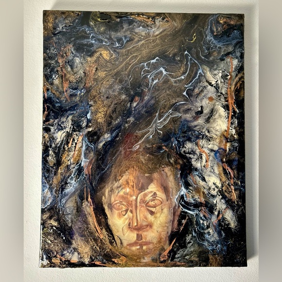 16”x20” Original Mixed Media Painting on Canvas Artwork - Picture 1 of 8